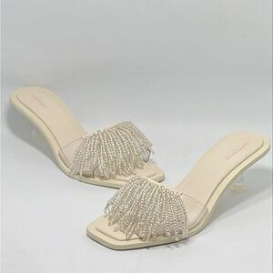 Cult Gaia Uma Beaded Mules size 37